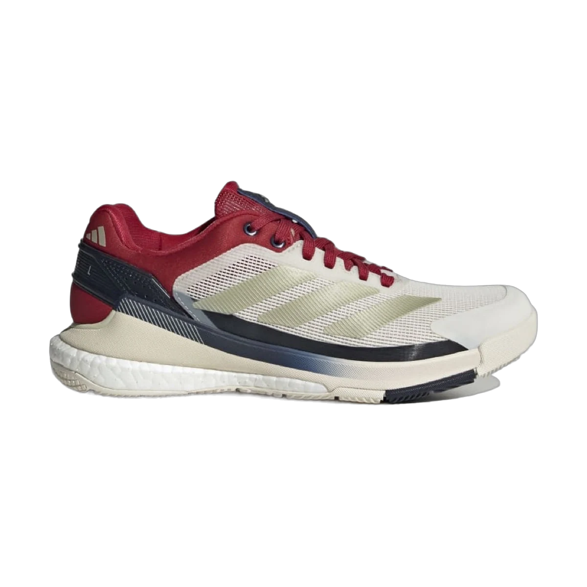 کفش پدل Adidas Crazyquick BOOST Padel Shoe Women Chalk White Ice Gold Metallic Team Victory Red