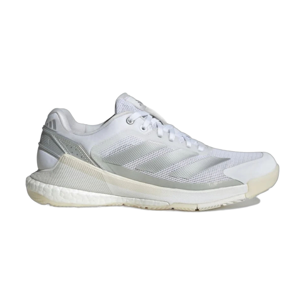 کفش پدل Adidas Crazyquick BOOST Padel Shoe Women Cloud White Silver Metallic Zero Metallic