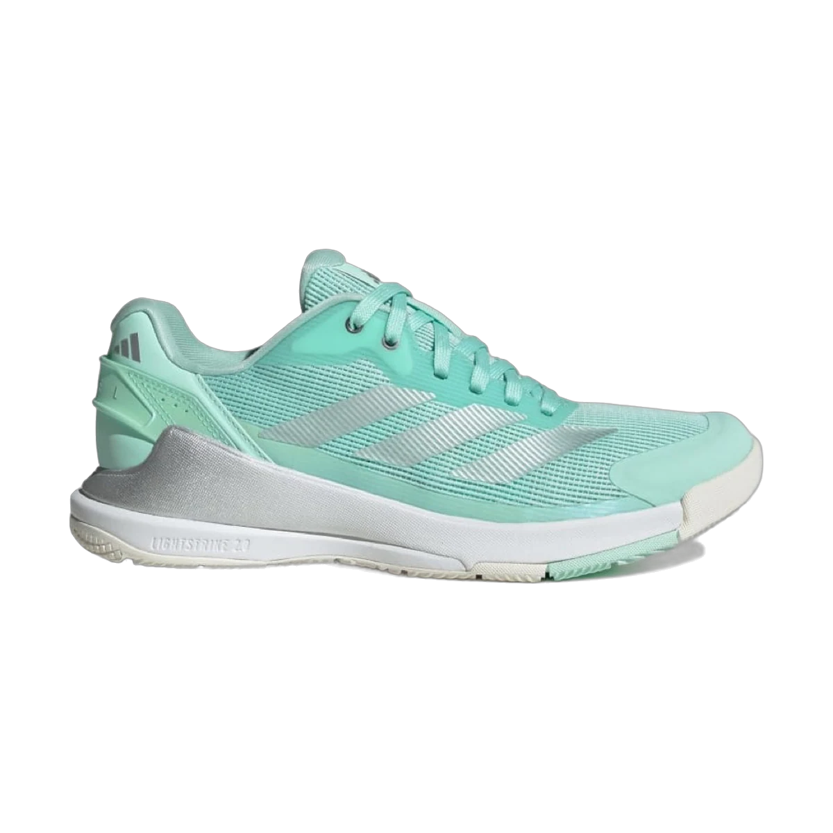 کفش پدل Adidas Crazyquick Lightstrike Padel Shoe Women Clear Mint Silver Metallic Cloud White