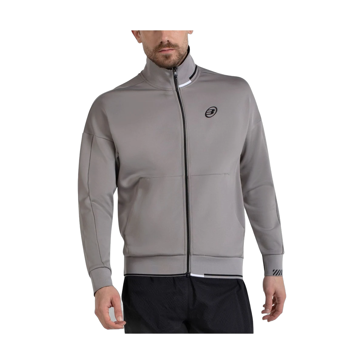 لباس پدل Bullpadel Tonul Zip Sweatshirt Men Taupe