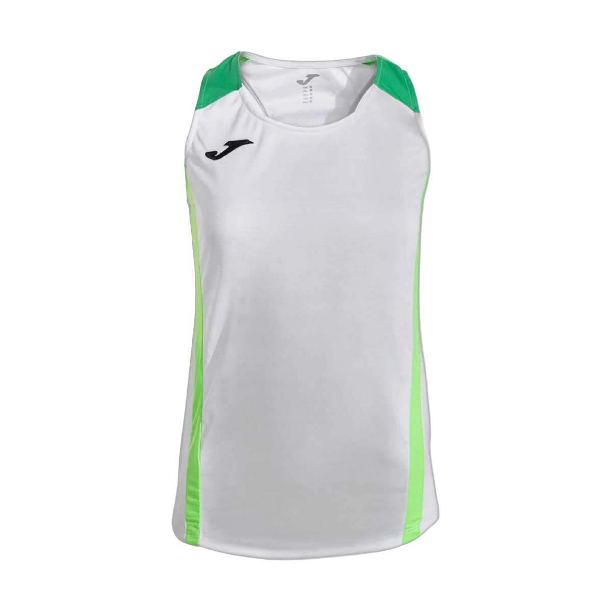 لباس پدل Joma Montreal Padel Sleeveless T-Shirt Women White Fluorescent Green