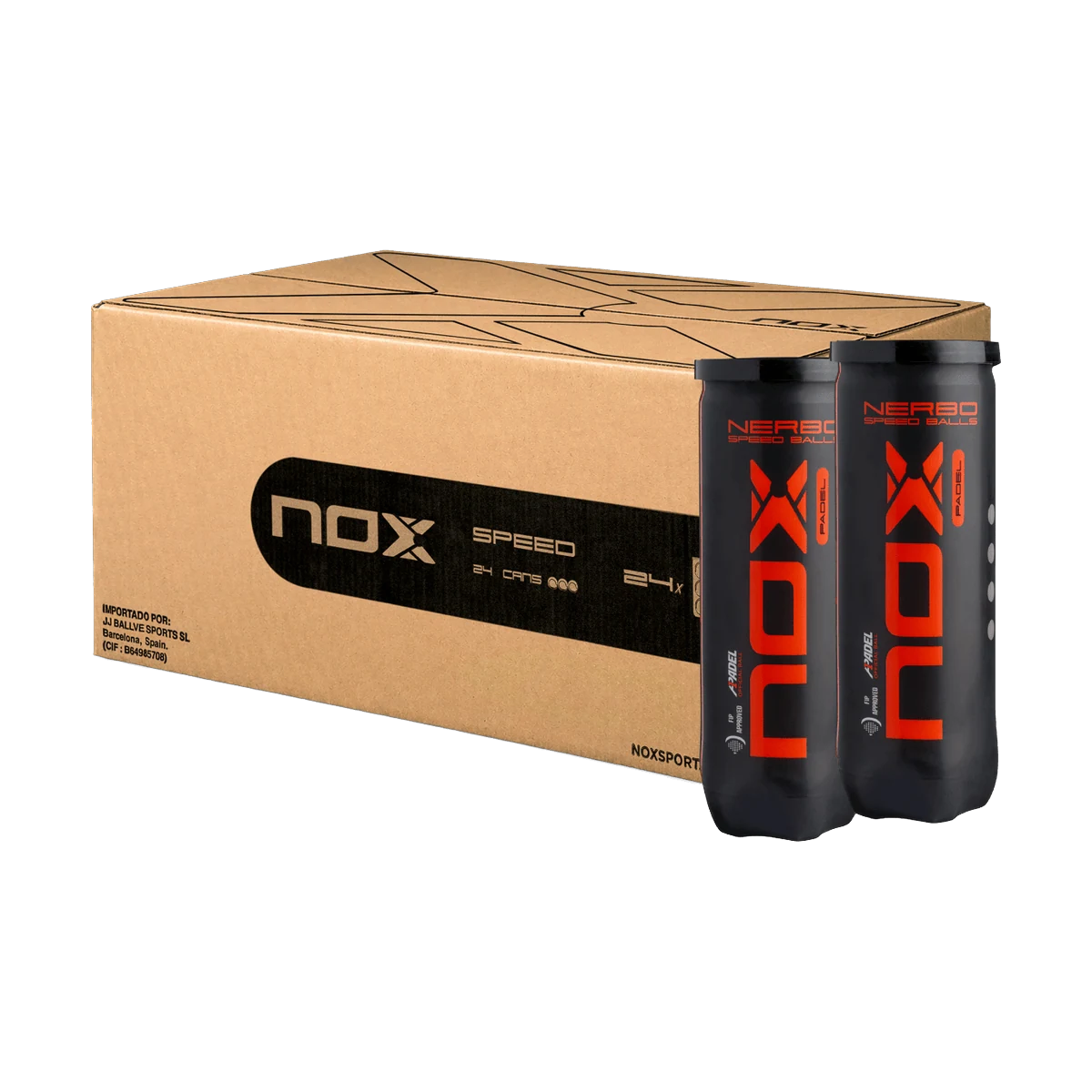 توپ پدل Nox Nerbo Padel Balls Case of 24 Cans