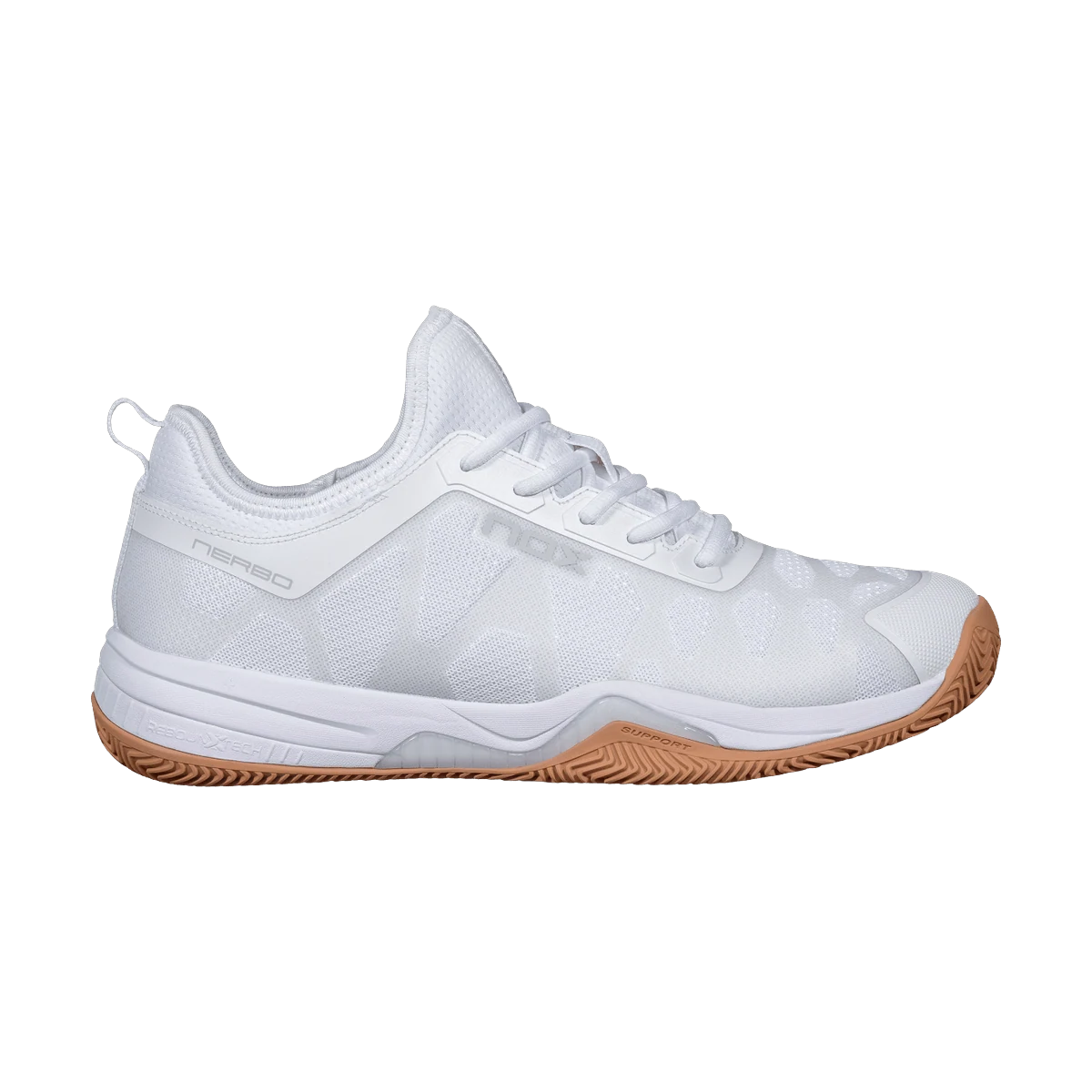 کفش پدل Nox NERBO Padel Shoe White/Gum Rubber Sole