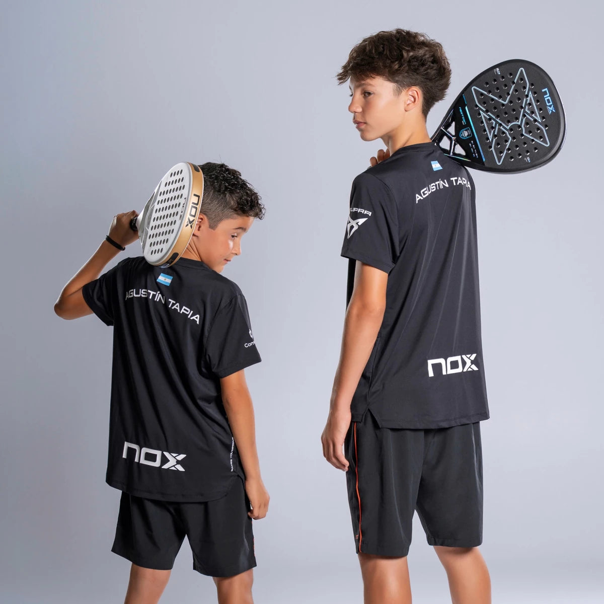لباس پدل Nox Sponsor Junior T-Shirt Agustin Tapia Black