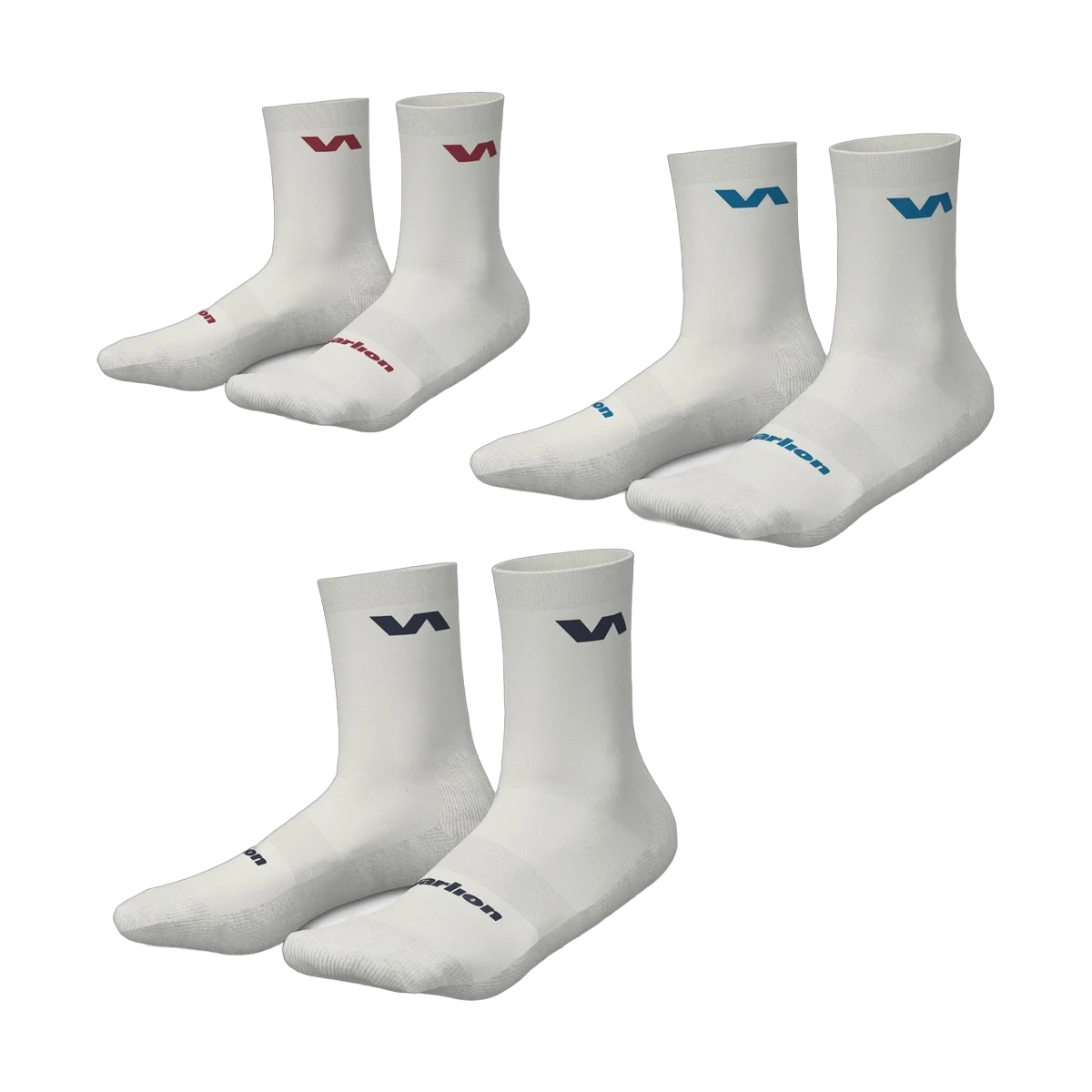 لباس پدل Varlion Socks Pro Players Men White Pack x3